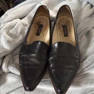 Hugo Boss Italian Black Leather Loafers